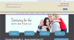 Desktop Screenshot of browndentalcare.net